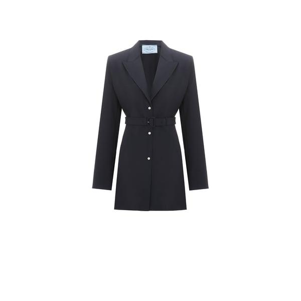 Prada Prada Pinstripe Single-Breasted Shirt Jacket - Shirts Prada Prada Pinstripe Single-Breasted Shirt Jacket - Shirts