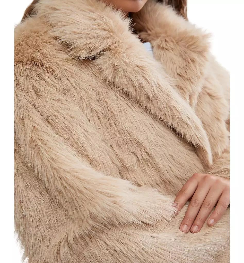Free People Women's Paris Cropped Faux Fur Coat 4