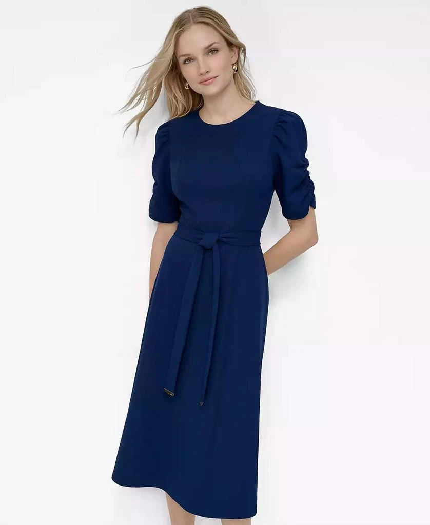 slim fit dress slacks Fit Flare Sweetheart Princess Wedding Dress with Lantern Sleeve White / 10