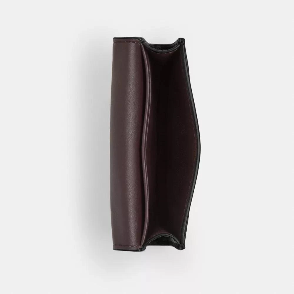 Coach Flap Card Case In Signature Canvas 2