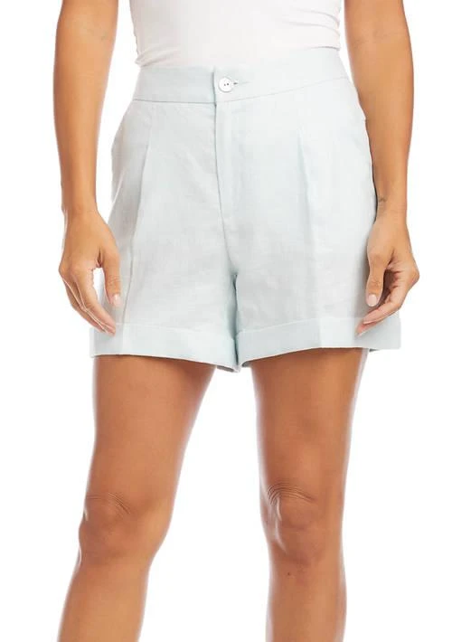 Shop Kane Womens High Waisted Pleated Shorts on Sale at