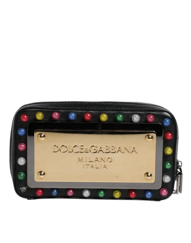 Dolce 
Gabbana Leather LED Logo Wrist Strap Clutch Women
s Bag (Pre-Owned)