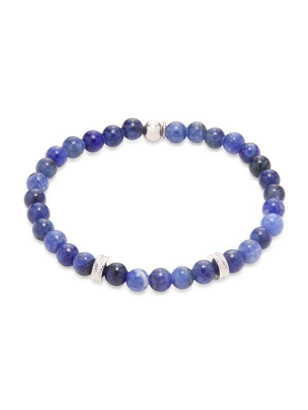 Tateossian RT Tyre Sodalite Beaded Medium Bracelet 1