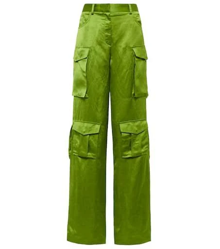 Tom Ford High-rise satin cargo pants 1