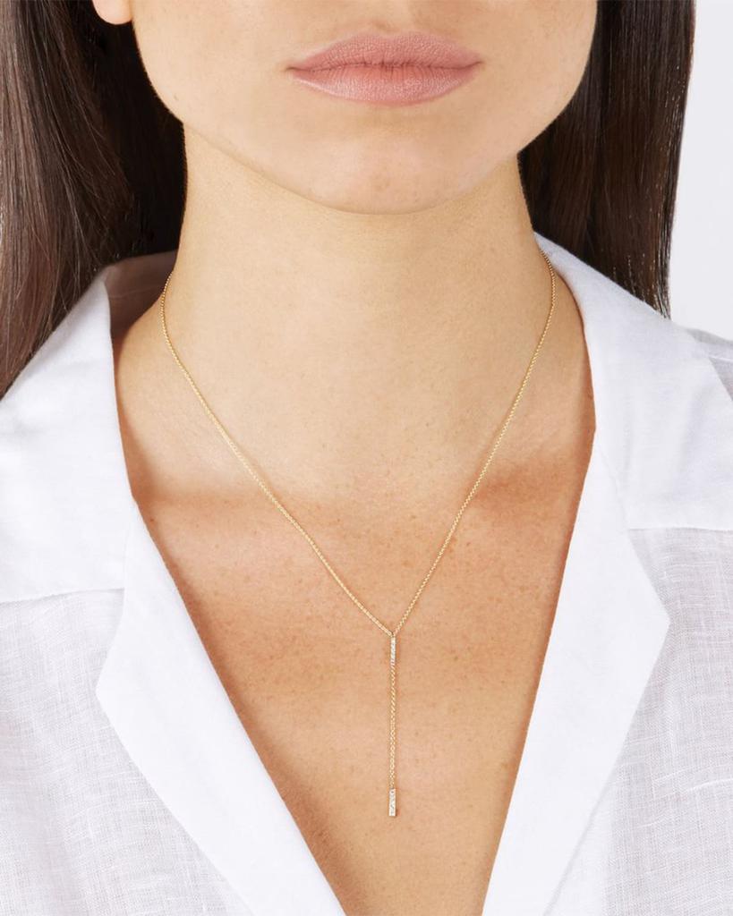 Jennifer Meyer Diamond Short Bar Lariat