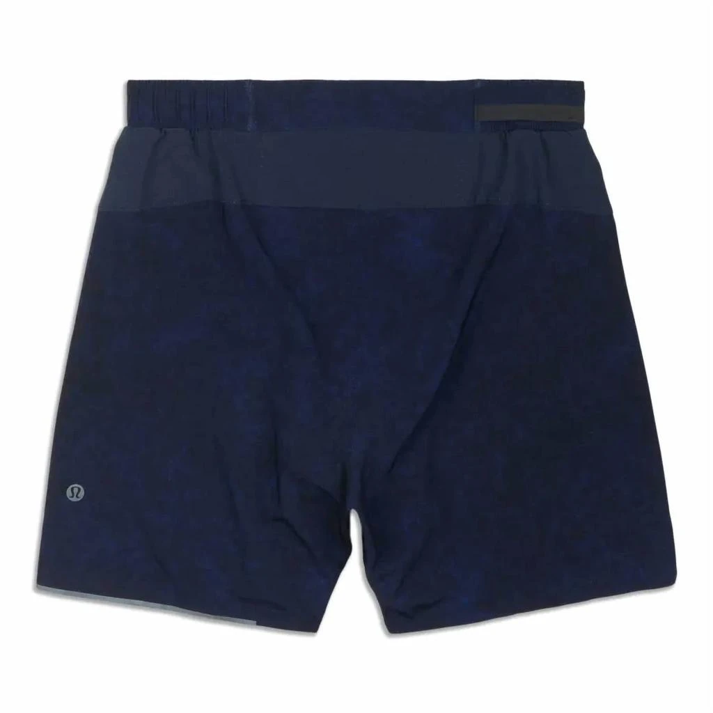 Lululemon Men's Lined Surge Shorts 6" In Gravel Dust True Navy Multi 2