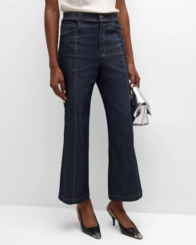 Cinq a Sept Francine Cropped Bootcut Denim Pants 2