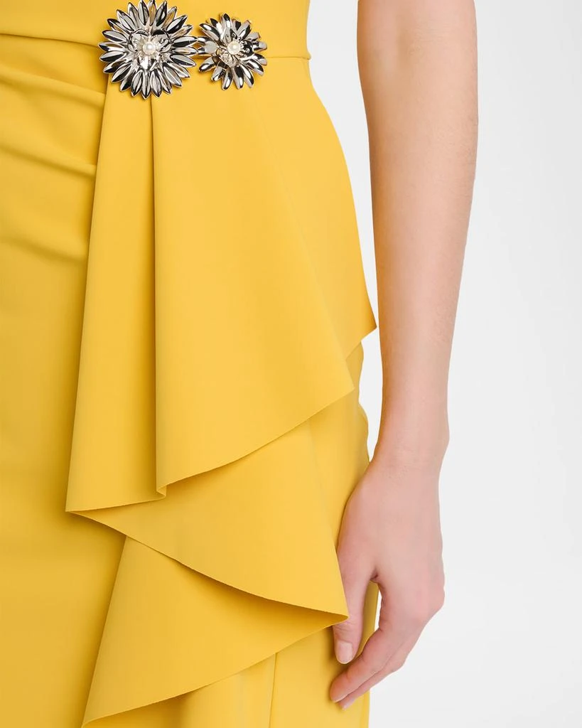 Chiara Boni Gusay Draped Halter Column Gown 5