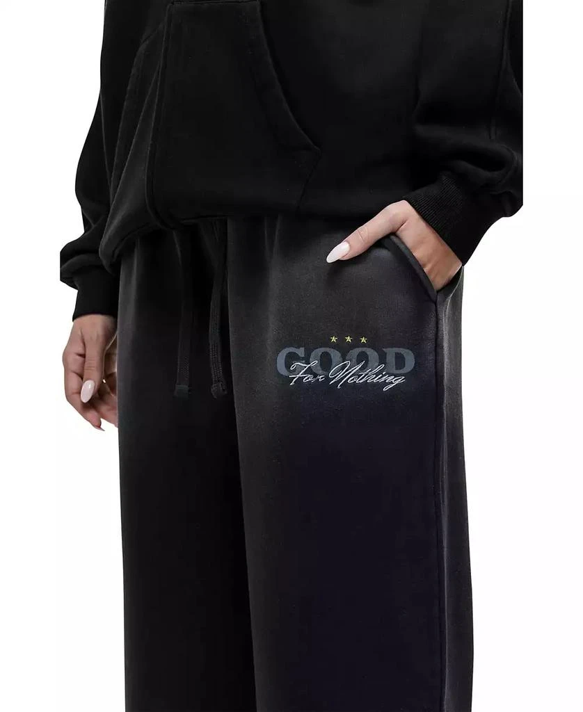 Good For Nothing Women
s Alaska Black Relaxed Joggers 3