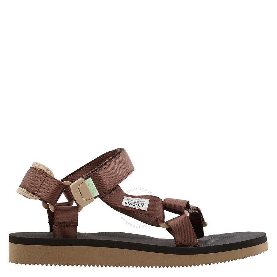 Suicoke Men's Brown X Beige Depa-Cab Sandals