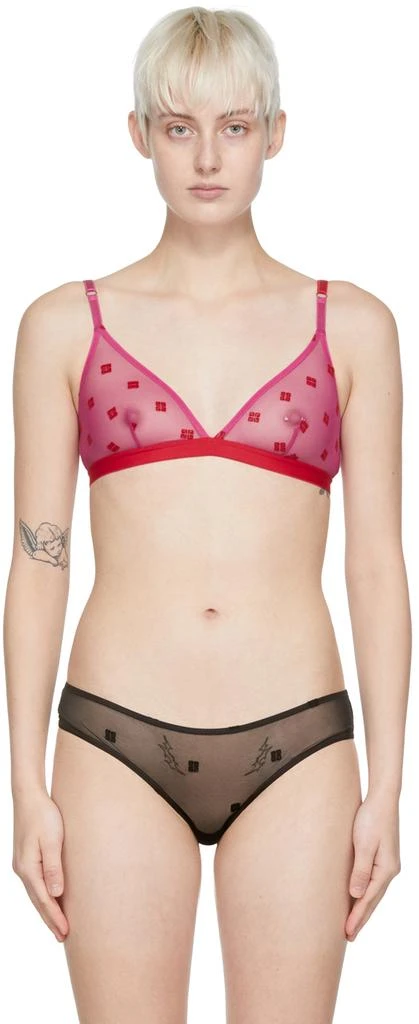Givenchy Pink Nylon Bra 1