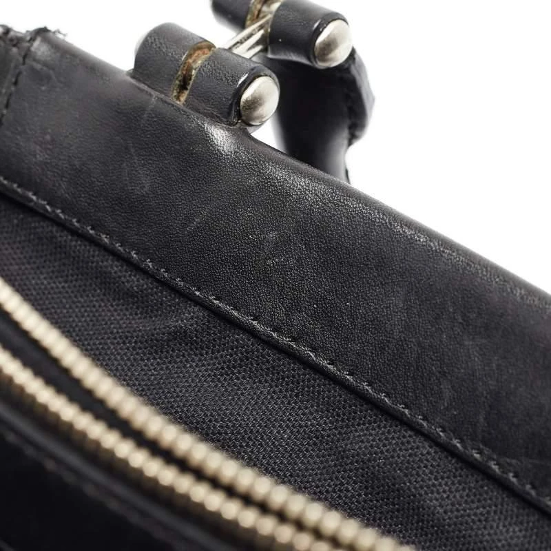 DKNY DKNY Black Monogram Canvas and Leather Tote 5