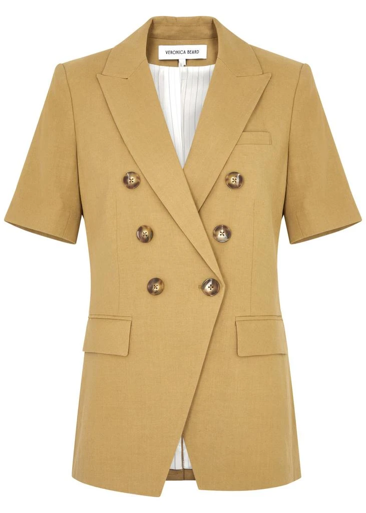VERONICA BEARD Atwood linen-blend Dickey blazer 1