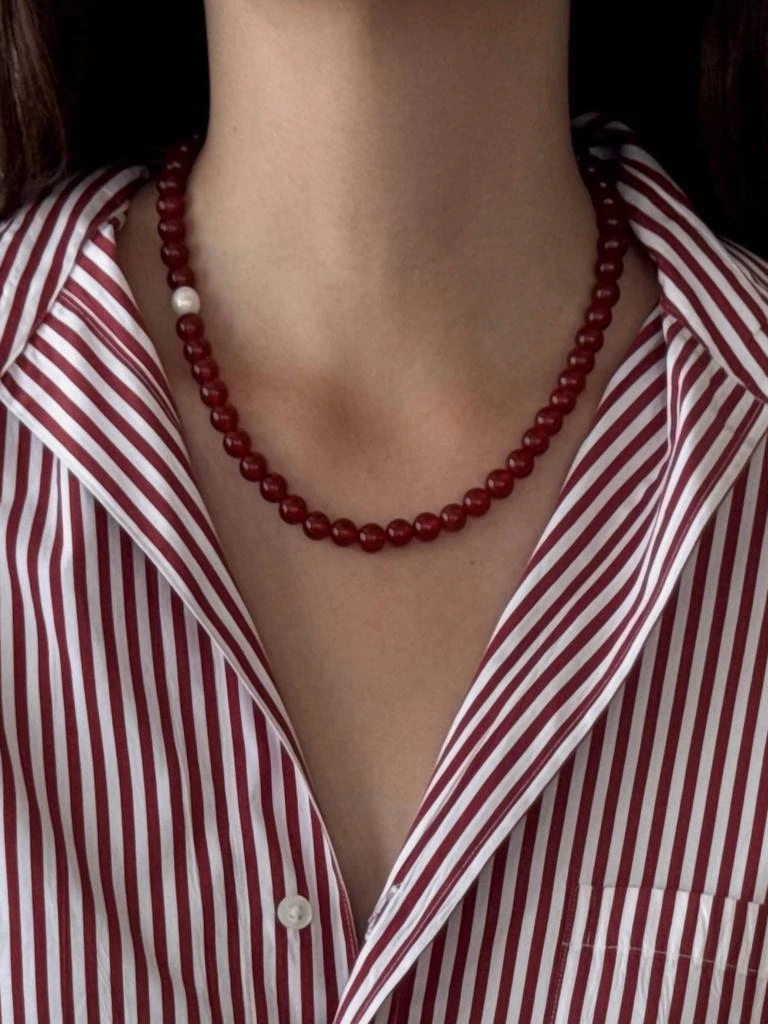 By Orly By Orly - Women
s Carnelian Beaded Necklace 5