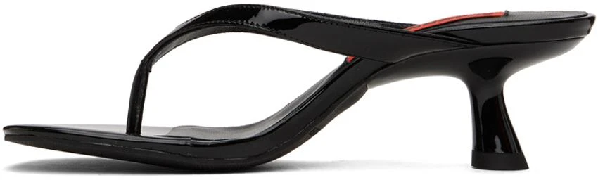 SIMONMILLER Black Beep Thong Heeled Sandals 3