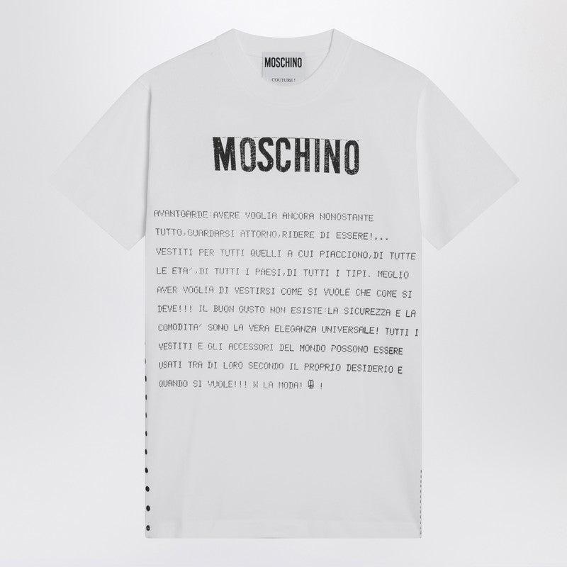 【送料&関税込】Moschino Eggs Printed Crewneck T-shirt Moschino Moschino Eggs Printed Crewneck T-Shirt - T-Shirts