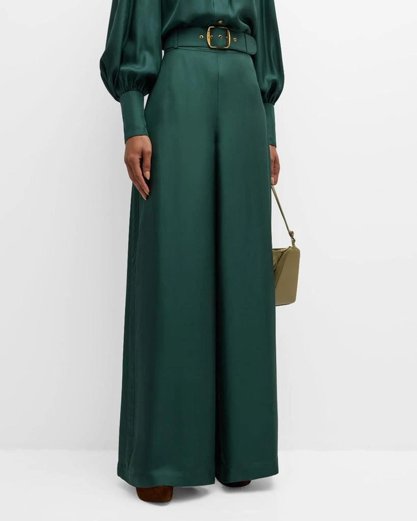 Zimmermann Illustration Belted Silk Pants 3