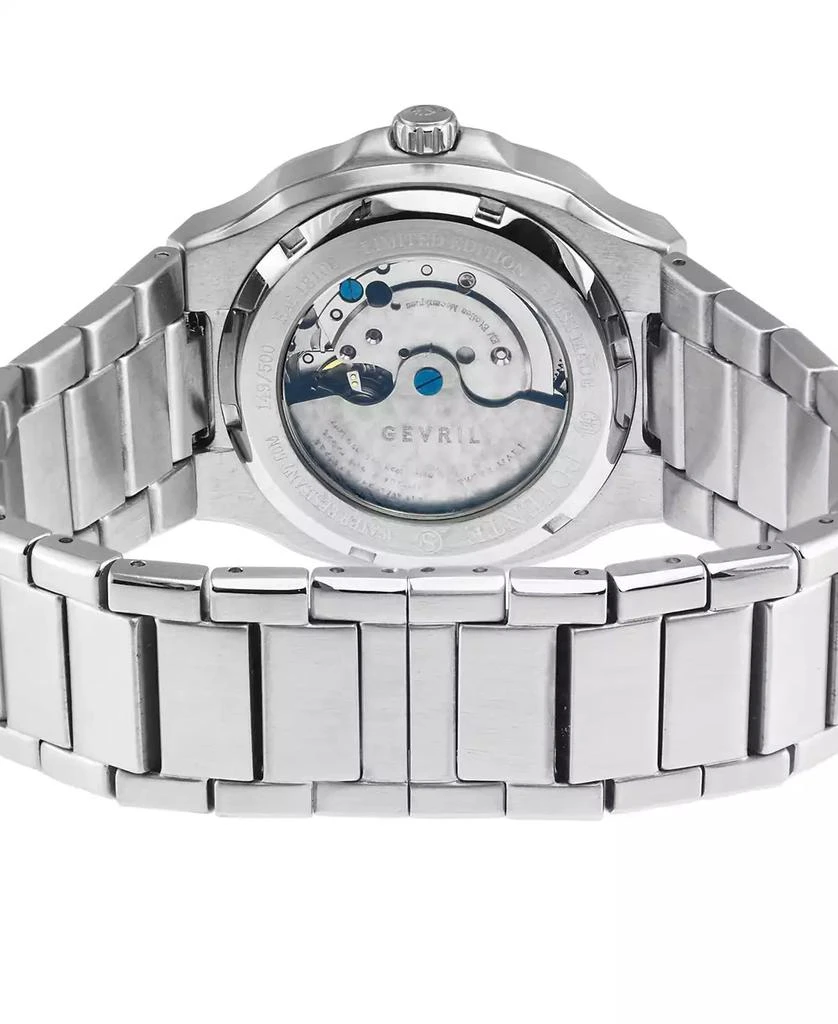Gevril Men's Potente Automatic Silver-Tone Stainless Steel Bracelet Watch 3