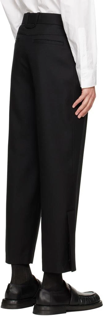 Solid Homme Black Vented Trousers 3