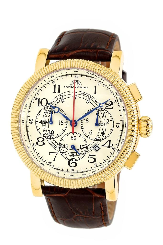 Porsamo Bleu Phileas Men's Leather Watch 1