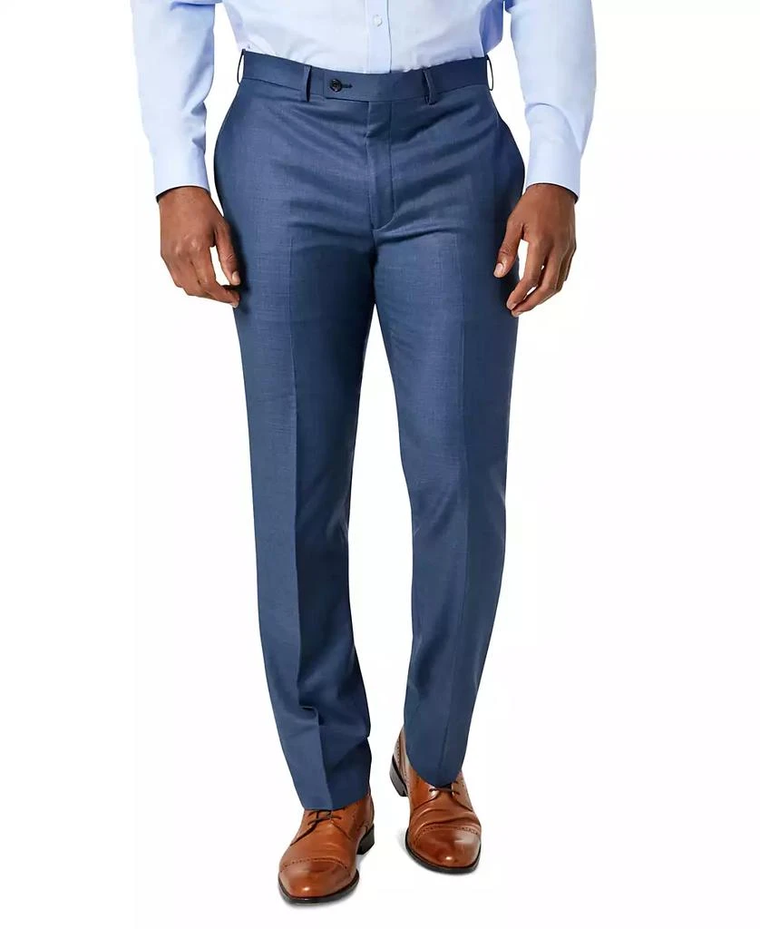 Calvin Klein Men's Solid Classic-Fit Suit Pants 3