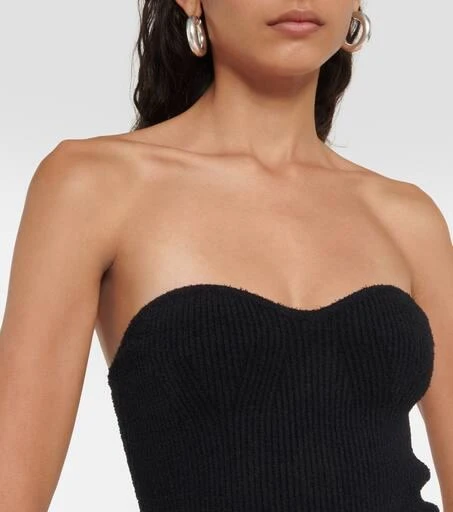 WARDROBE.NYC Ribbed-knit cotton-blend top 4