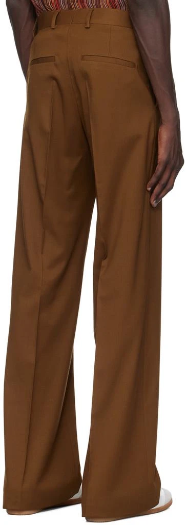 CMMN SWDN Brown Otto Wide Leg Trousers 3