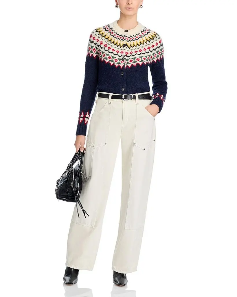 AQUA Fair Isle Cardigan - Exclusive 2