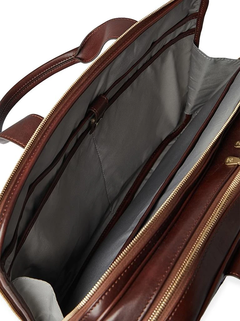 Brunello Cucinelli Calfskin Briefcase with Zipper 6