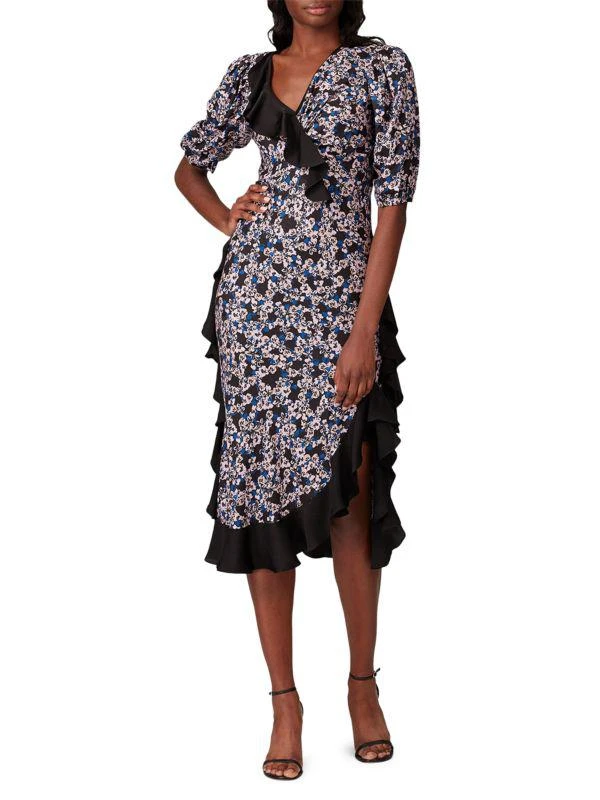 Brøgger Ruffle-Trim Floral Dress 1