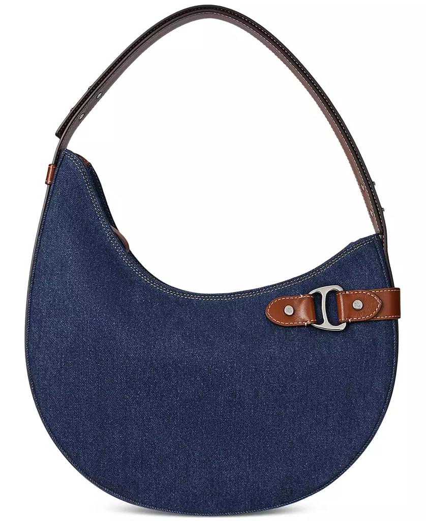 Ralph Lauren Tasha Large Denim Shoulder Bag