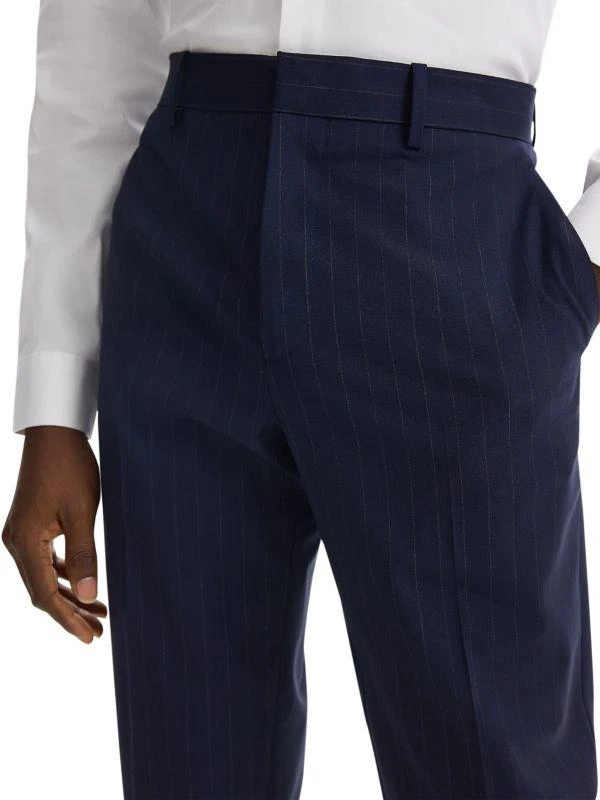 Theory Mayer Pinstriped Wool-Blend Suit Pants 2