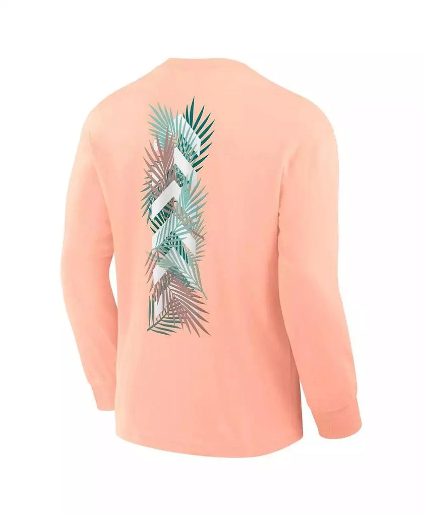 Formula 1 Men's Coral Miami Palms Chevron Long Sleeve T-Shirt 3