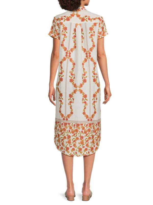 faherty august linen dress Faherty Women's Montecito Linen Mini Dress