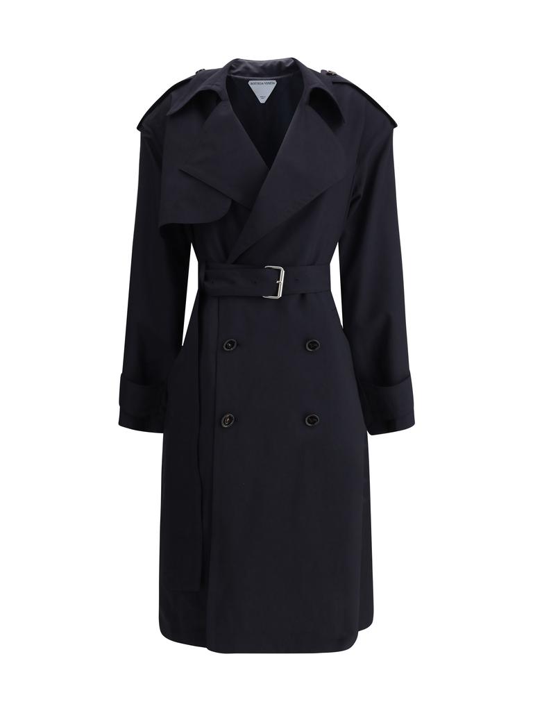 Bottega Veneta Belted blue Trench Coat