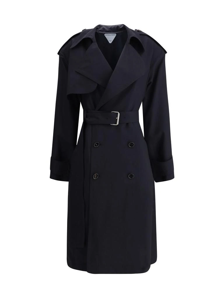 BOTTEGA VENETA Belted blue Trench Coat 1