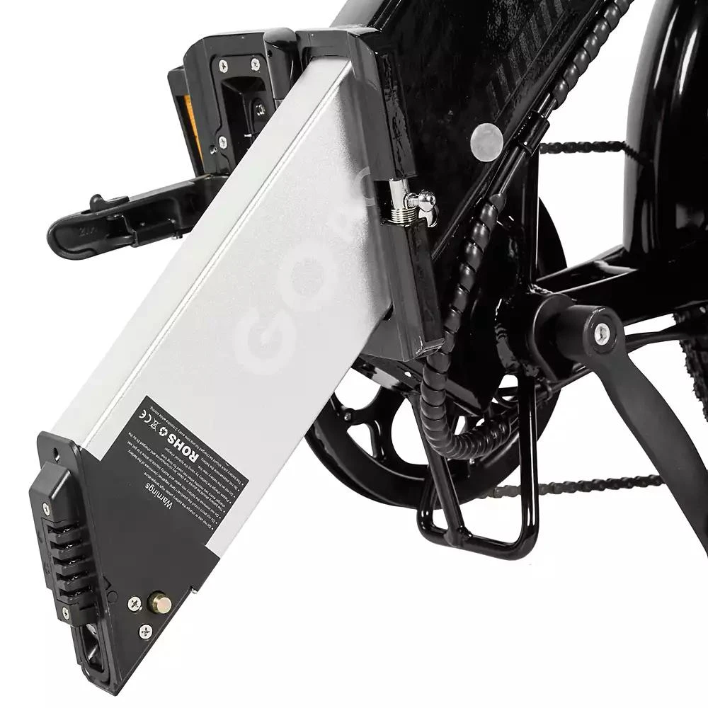 Gopowerbike GoPlus Folding Electric Bike | 20" Fat Tire eBike | 500W Motor, 20mph Top Speed | 45+ Mile Range, 5 Pedal-Assist Levels | Removable Battery | Class 1 & 2 8