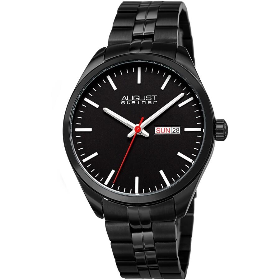 August Steiner Quartz Black Dial Men's Watch AS8271BK