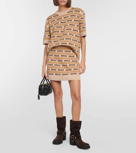 Miu Miu Studded suede ankle boots 2