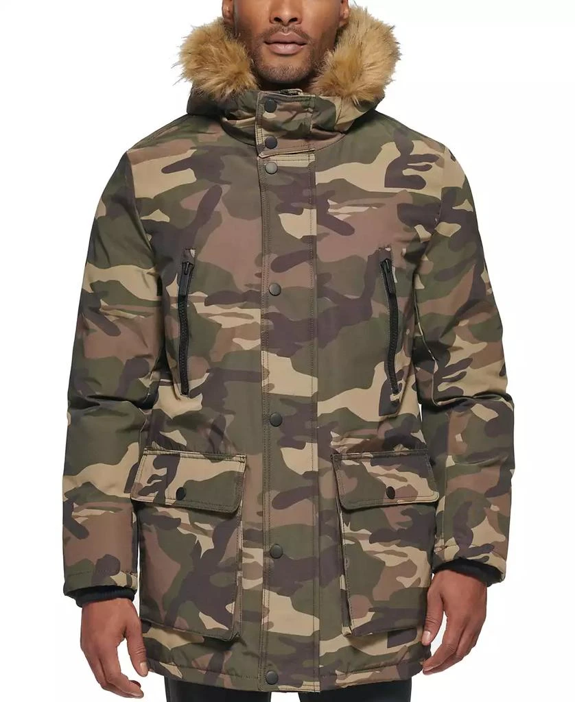 Club Room Men's Parka with a Faux Fur-Hood Jacket, Created for Macy's 5