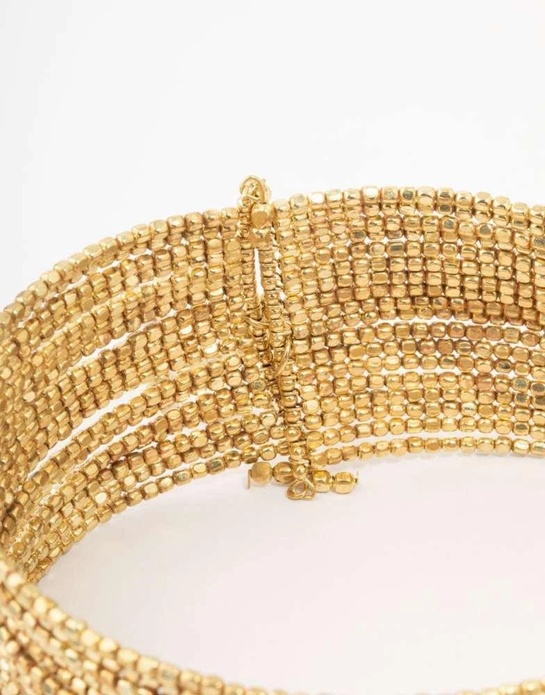 Lovisa Lovisa wide choker necklace in gold 2