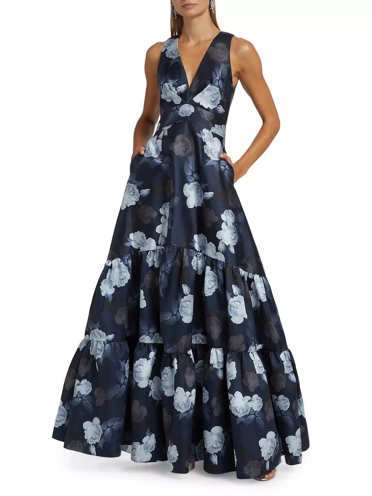 Sachin & Babi Rori Floral Fit-&-Flare Gown 2