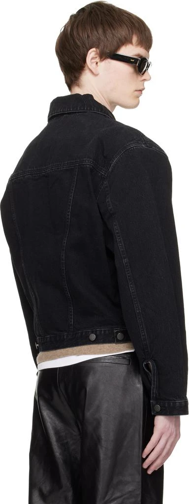 Entire Studios Black Shrunken Denim Jacket 3