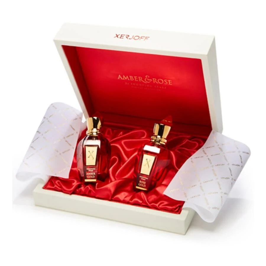 Xerjoff Xerjoff 2 Pcs Set: Rose Gold 1.7 Eau De Parfum Spray + Amber Gold 1.7 Eau De Parfum Spray 1