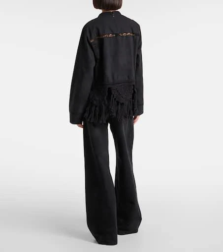 Isabel Marant Severine open-knit macramé cotton blouse 3