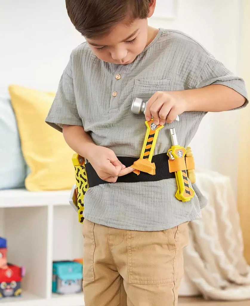 Rubble & Crew Rubble's Construction Tool Belt, with 6 Piece Kids Tool Set 4