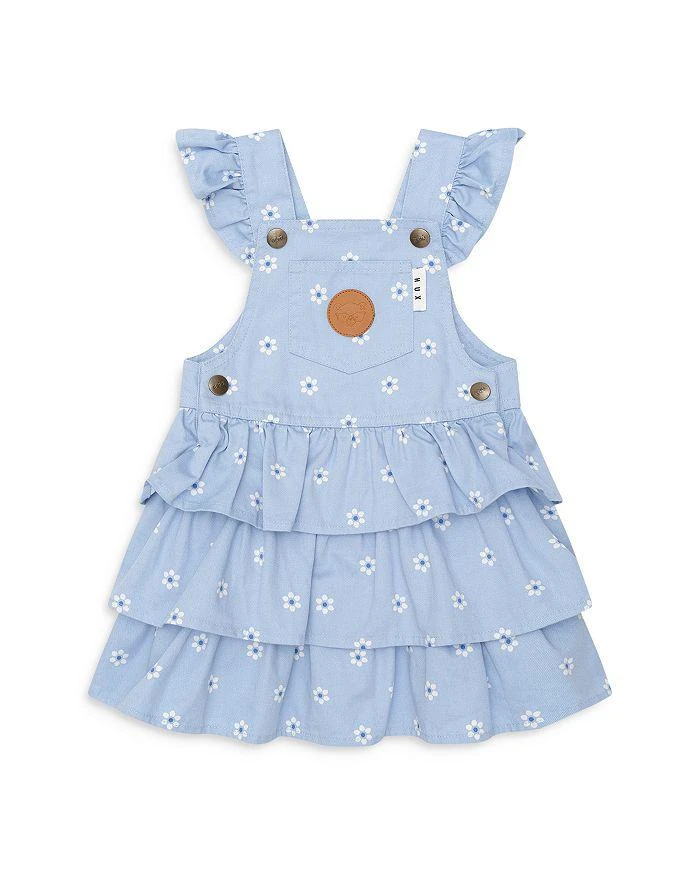 Huxbaby Girls
 Ditsy Floral Chambray Tiered Overall Dress - Baby 1