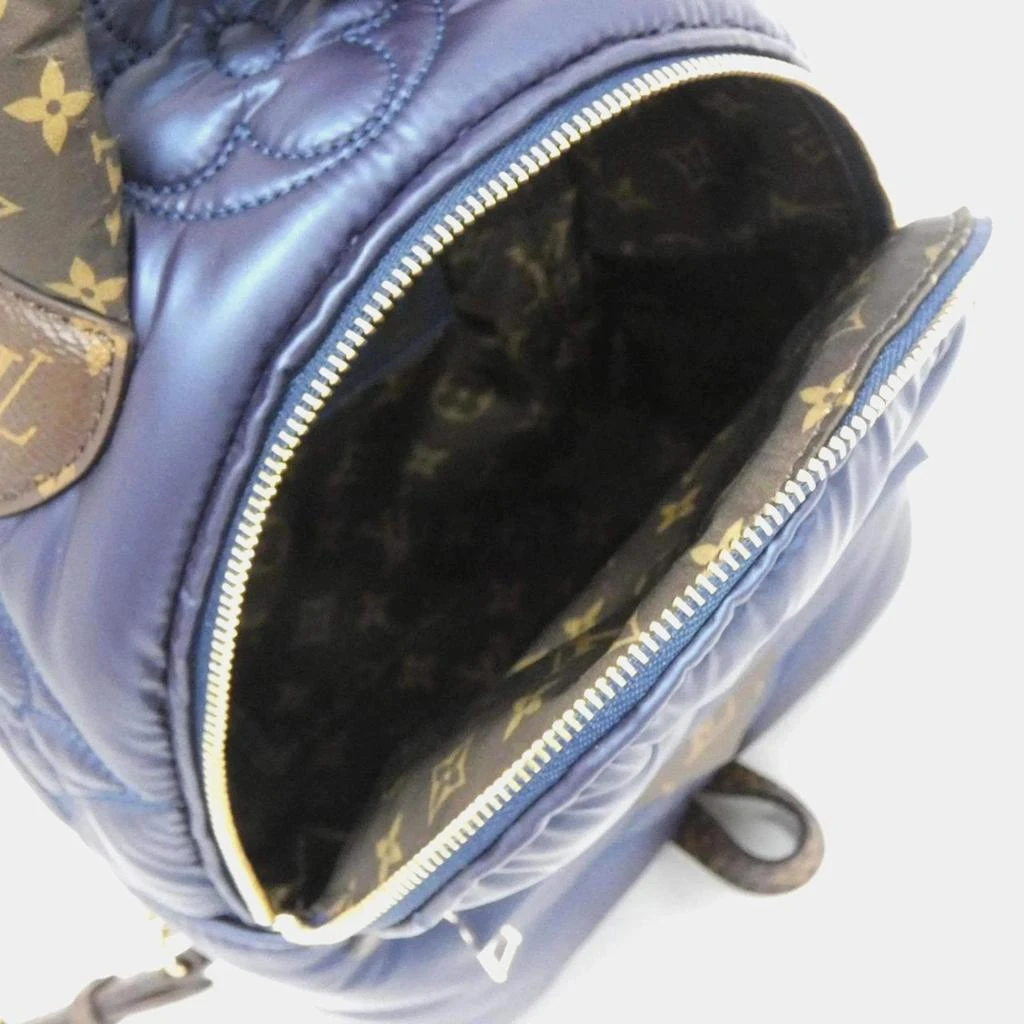 Louis Vuitton Louis Vuitton Navy Blue Monogram Nylon Pillow Palm Springs Mini Backpack 8