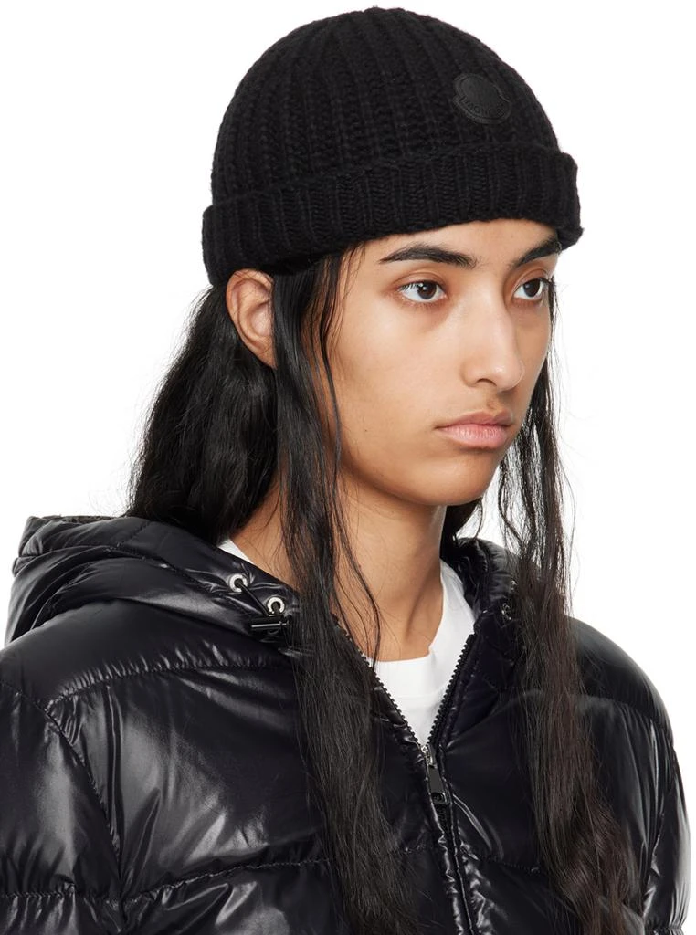 Moncler Black Wool Beanie 2