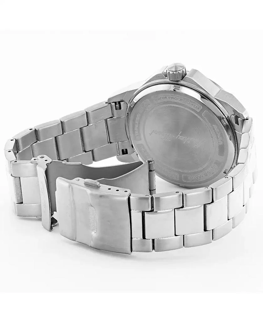 Mathey-Tissot Men's Excalibur Collection Three Hand Date Stainless Steel Bracelet Watch, 45mm 3